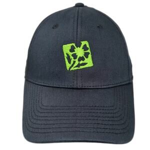 OTC Baseball Cap Blue Green Olson's Greenhouse Flower Logo Hat M Fitted Cotton